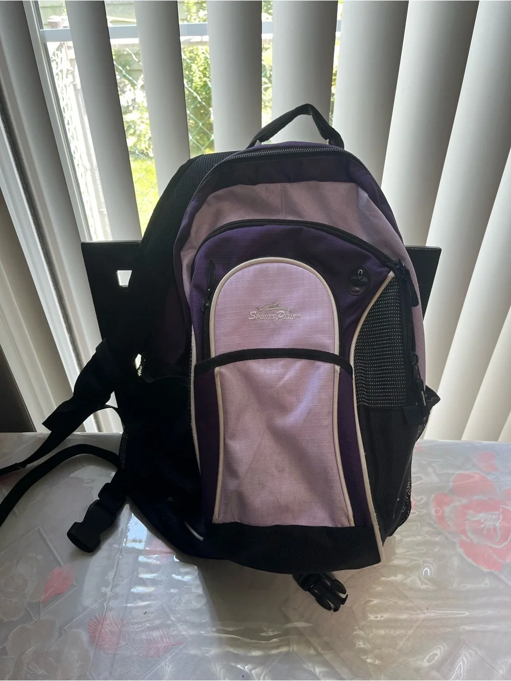 Purple and Lavender Women's Backpack -